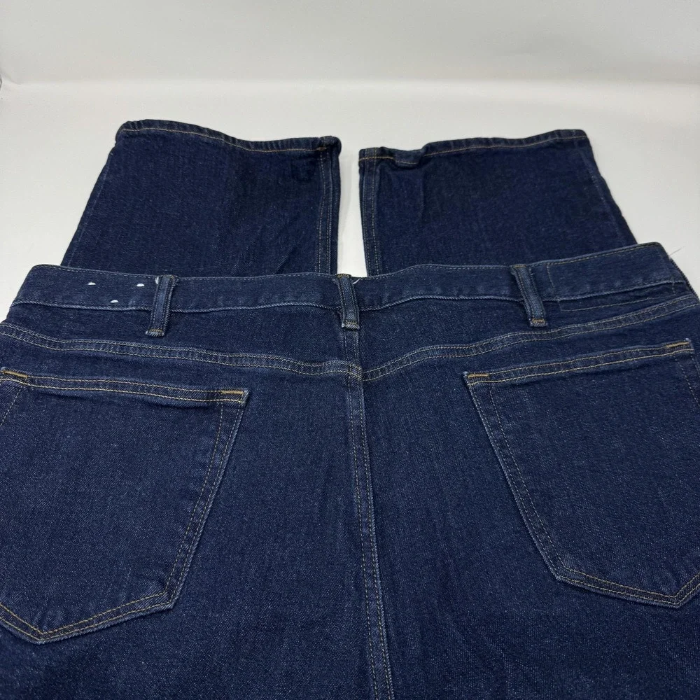 Banana‎ Republic Jeans Mens 42x32 Dark Wash Straight Leg Stretch Denim Pants